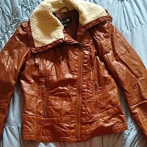 Faux leather Forever 21 jacket